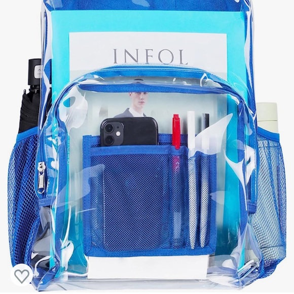 Vorspack clear backpack blue - Picture 4 of 9